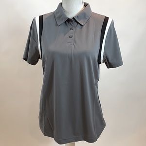 COPY - Grey, black, white bowler polo shirt